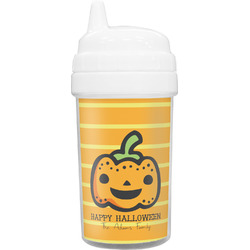 Halloween Pumpkin Toddler Sippy Cup (Personalized)