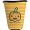 Halloween Pumpkin Waste Basket - Single Sided (Black) (Personalized)