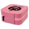 Halloween Pumpkin Travel Jewelry Boxes - Leather - Pink - View from Rear