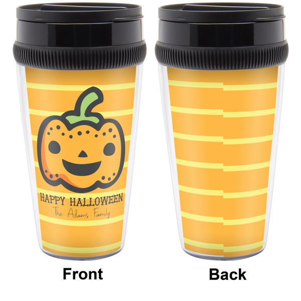 Halloween Pumpkin Travel Mug Approval (Personalized)