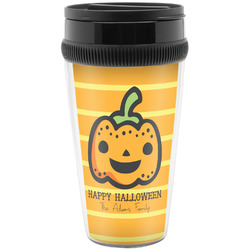 Halloween Pumpkin Acrylic Travel Mug without Handle (Personalized)
