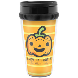Halloween Pumpkin Acrylic Travel Mug without Handle (Personalized)