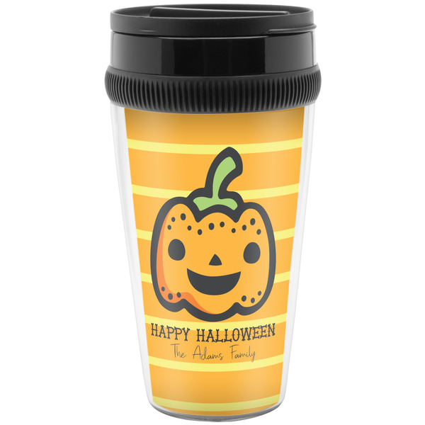 Custom Halloween Pumpkin Acrylic Travel Mug without Handle (Personalized)