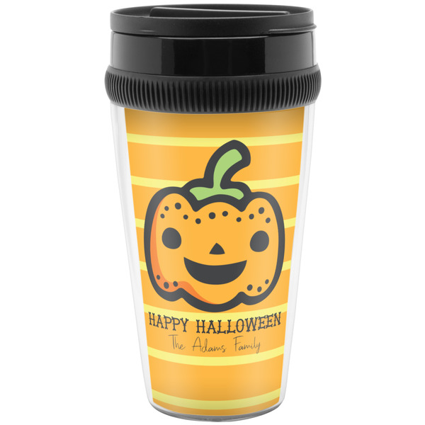Custom Halloween Pumpkin Acrylic Travel Mug without Handle (Personalized)