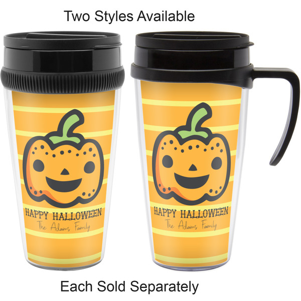 Halloween Pumpkin Travel Mugs - with & without Handle