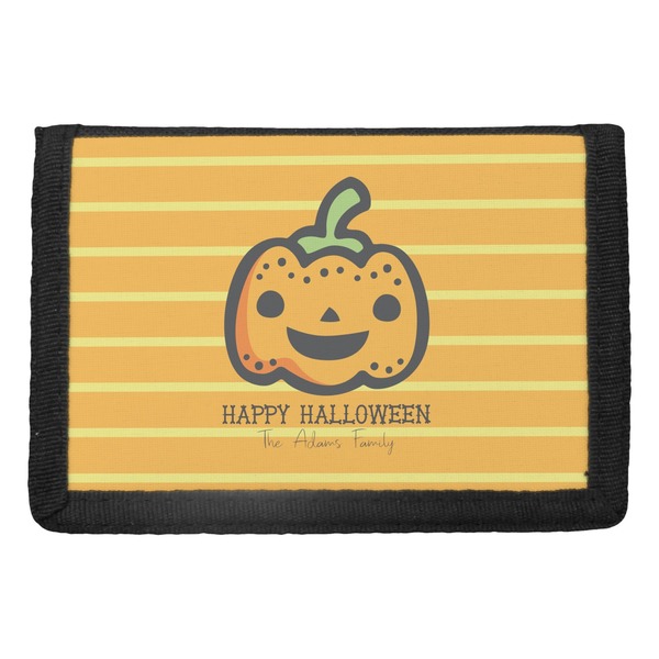 Custom Halloween Pumpkin Trifold Wallet (Personalized)