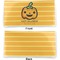 Halloween Pumpkin Vinyl Check Book Cover - Front and Back