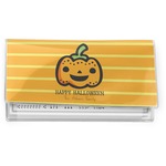 Halloween Pumpkin Vinyl Checkbook Cover (Personalized)