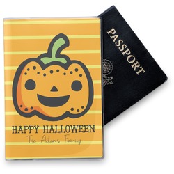 Halloween Pumpkin Vinyl Passport Holder (Personalized)