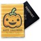 Halloween Pumpkin Vinyl Passport Holder - Front