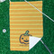Halloween Pumpkin Waffle Weave Golf Towel - In Context
