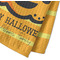 Halloween Pumpkin Waffle Weave Towel - Closeup of Material Image