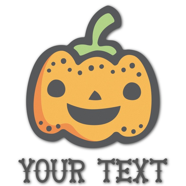 Custom Halloween Pumpkin Graphic Decal - Small (Personalized)