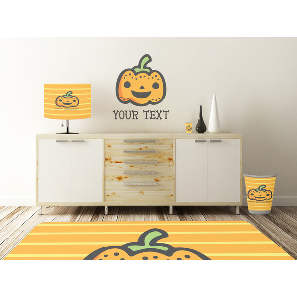 Halloween Pumpkin Wall Graphic Decal Wooden Desk