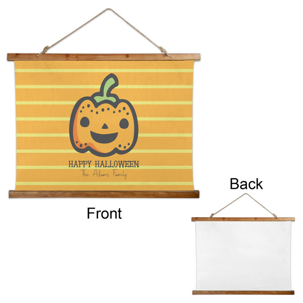 Halloween Pumpkin Wall Hanging Tapestry - Landscape - APPROVAL