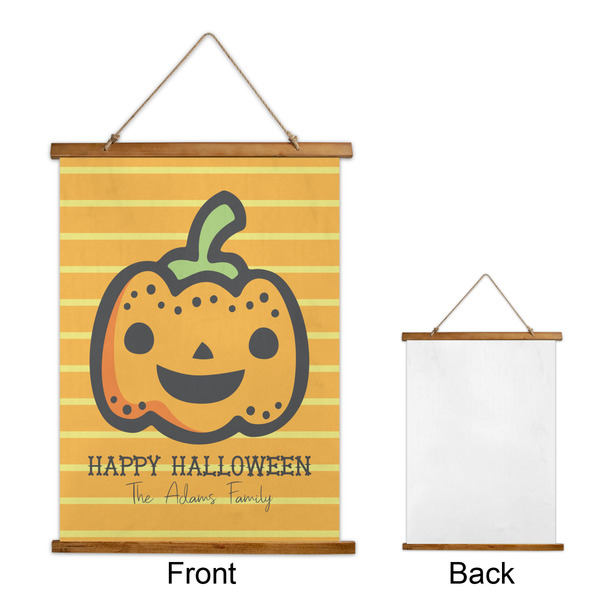 Halloween Pumpkin Wall Hanging Tapestry - Portrait - APPROVAL