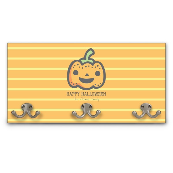 Custom Halloween Pumpkin Wall Mounted Coat Rack (Personalized)