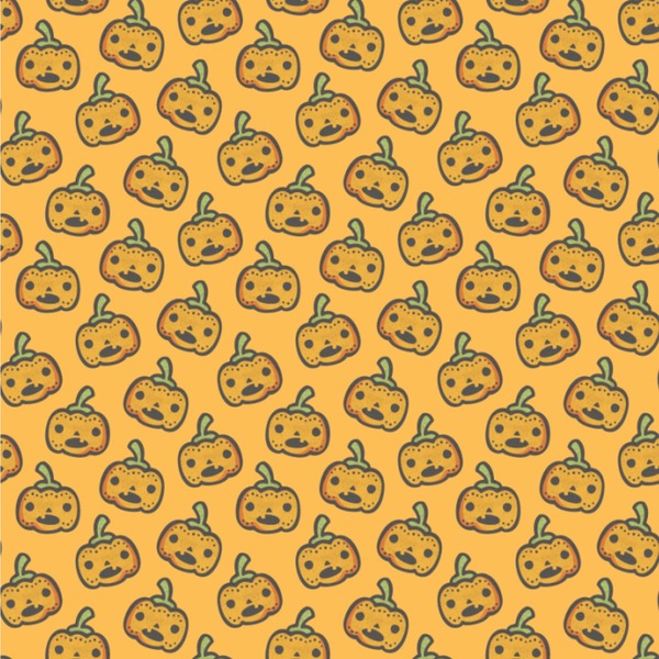 Custom Halloween Pumpkin Wallpaper & Surface Covering (Water Activated 24"x 24" Sample)