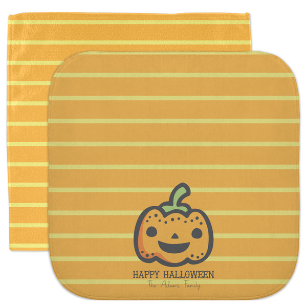 Custom Halloween Pumpkin Facecloth / Wash Cloth (Personalized)