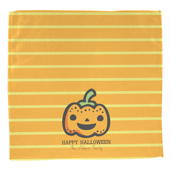 Halloween Pumpkin Washcloth - Front - No Soap