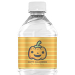 Halloween Pumpkin Water Bottle Labels - Custom Sized (Personalized)