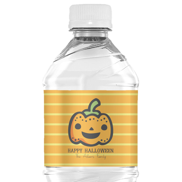 Custom Halloween Pumpkin Water Bottle Labels - Custom Sized (Personalized)