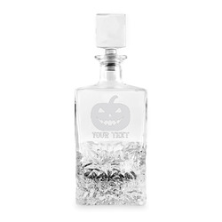 Halloween Pumpkin Whiskey Decanter - 26 oz Rectangle (Personalized)