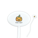 Halloween Pumpkin Oval Plastic Stir Sticks (Personalized)