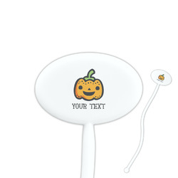 Halloween Pumpkin Oval Stir Sticks (Personalized)