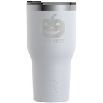 Halloween Pumpkin RTIC Tumbler - White - Engraved Front (Personalized)