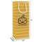 Halloween Pumpkin Wine Gift Bag - Dimensions