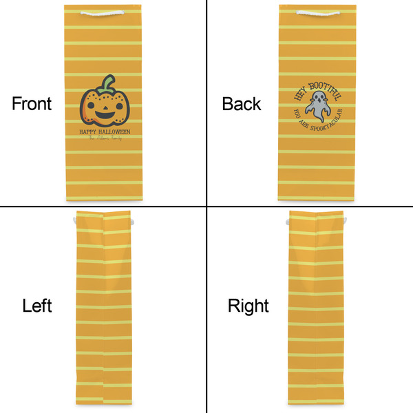 Halloween Pumpkin Wine Gift Bag - Gloss - Approval