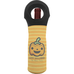 Halloween Pumpkin Wine Tote Bag (Personalized)