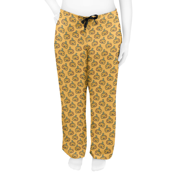 Halloween Pumpkin Women's Pj on model - Front