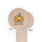 Halloween Pumpkin Wooden 4" Food Pick - Round - Single Sided - Front & Back