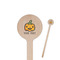 Halloween Pumpkin Wooden 6" Stir Stick - Round - Closeup
