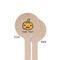 Halloween Pumpkin Wooden 6" Stir Stick - Round - Single Sided - Front & Back