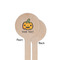 Halloween Pumpkin Wooden 7.5" Stir Stick - Round - Single Sided - Front & Back