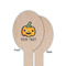 Halloween Pumpkin Wooden Food Pick - Oval - Single Sided - Front & Back