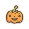 Halloween Pumpkin Wooden Sticker - Main