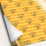 Halloween Pumpkin Wrapping Paper Sheets - Single-Sided - 20" x 28" (Personalized)