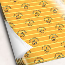 Halloween Pumpkin Wrapping Paper Sheets (Personalized)