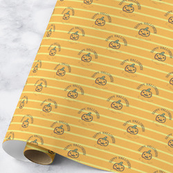 Halloween Pumpkin Wrapping Paper Roll - Large - Matte (Personalized)