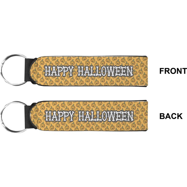 Halloween Pumpkin Wristlet (Front + Back)