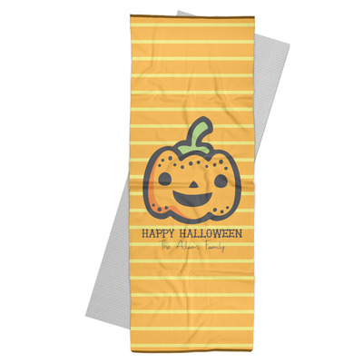 Halloween Pumpkin Yoga Mat Towel (Personalized)