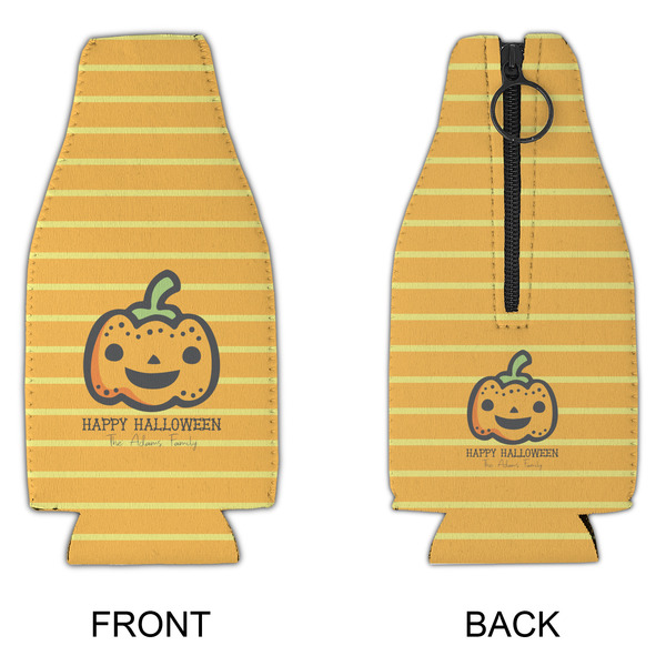 Halloween Pumpkin Zipper Bottle Cooler - APPROVAL
