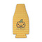 Halloween Pumpkin Zipper Bottle Cooler - FRONT (flat)