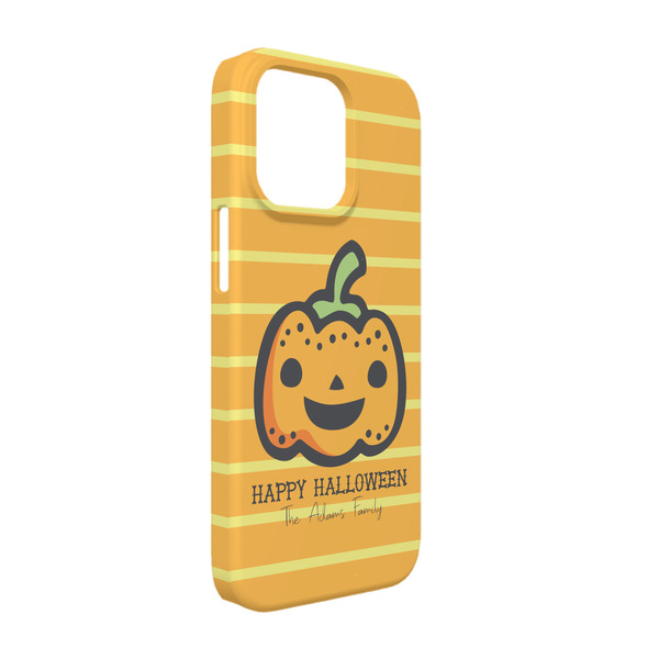 Custom Halloween Pumpkin iPhone Case - Plastic - iPhone 13 (Personalized)