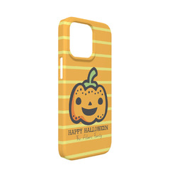 Halloween Pumpkin iPhone Case - Plastic - iPhone 13 Mini (Personalized)