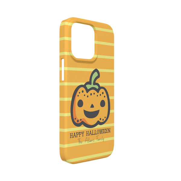 Custom Halloween Pumpkin iPhone Case - Plastic - iPhone 13 Mini (Personalized)